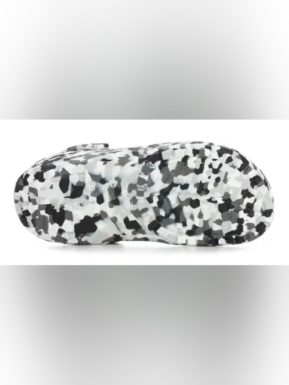 CROCS Adult Confetti Clog in Black and White - Picture 2 of 6